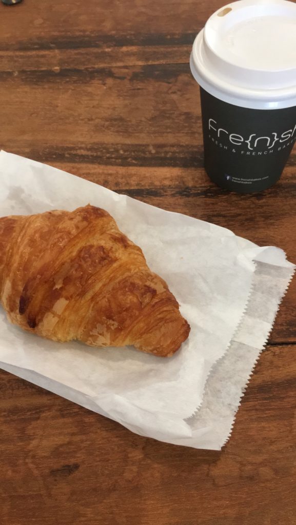 Croissant and coffee from Frensh