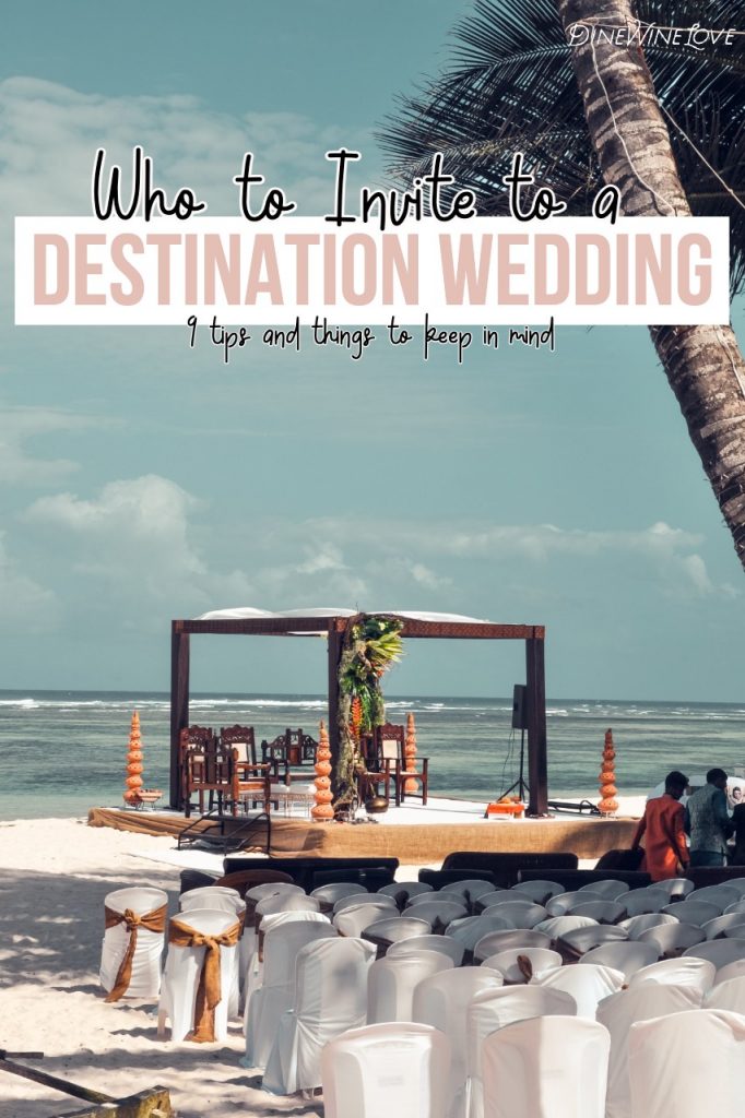 Who to invite to a destination wedding