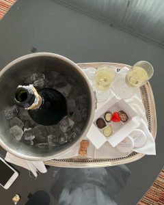 DWL Guides featured image of champagne on a tray